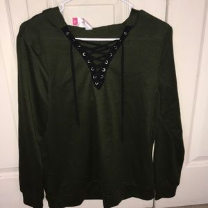 Cozy sweater with hood